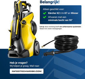 techweise rioolslang voor karcher